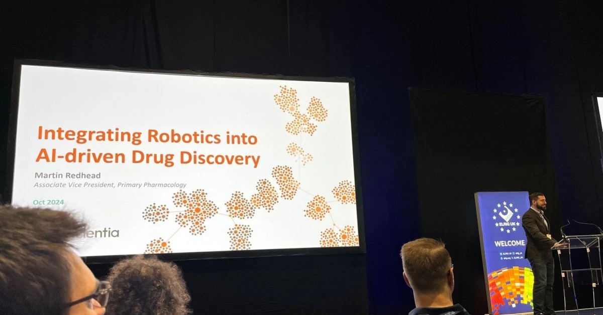 Exscientia showcases AI and Robotics revolutionizing drug discovery at ELRIG 2024