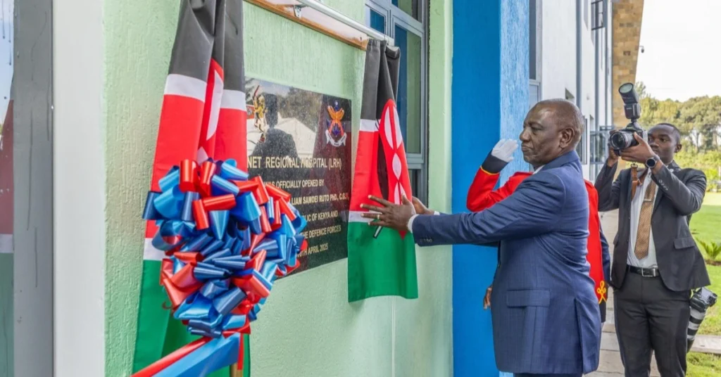 Ruto launches KDF hospital in Lanet, opens doors to civilians